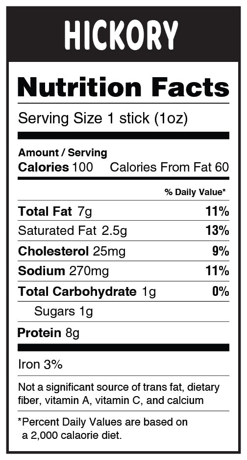 Hickory Singles Sticks 100 Calories