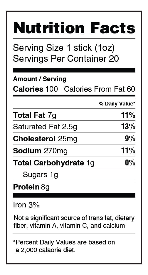 Pepperoni Sticks 100 Calories