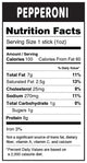Pepperoni Nutrition Facts, 100 Calories,