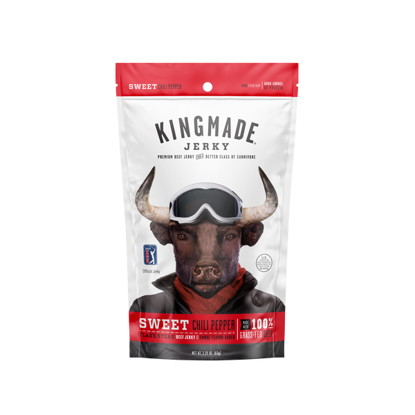 Kingmade Jerky, Sweet Chili, 100% Grass Fed Beef, Gluten Free, All Natural