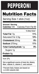 Pepperoni Nutrition Facts, 100 Calories, 